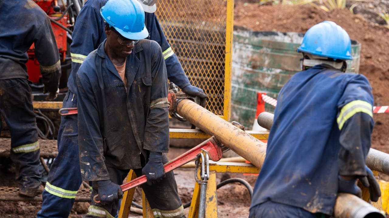 Workers at Rift Valley Mining project site Workers at Rift Valley Mining project site