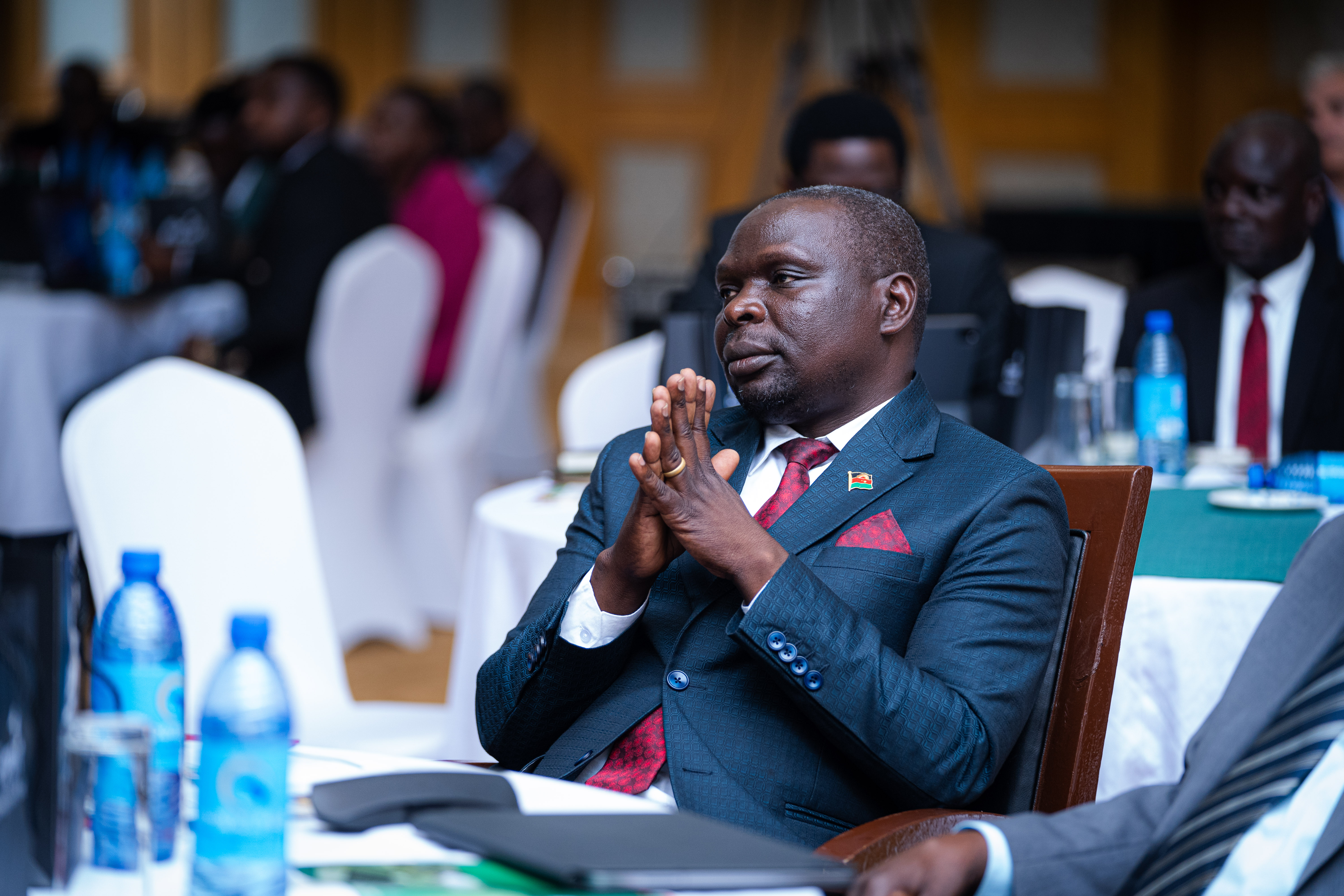 Hon. Simplex Chithyola Banda, Minister of Finance & Economic Affairs, attending the EDF Stakeholders Engagement Forum Hon. Simplex Chithyola Banda, Minister of Finance & Economic Affairs, attending the EDF Stakeholders Engagement Forum